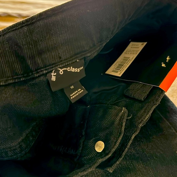 Art Class Jeans High Waist Relax Hip & Tight Raw Hem Straight Leg size 10 Kids - Picture 8 of 8